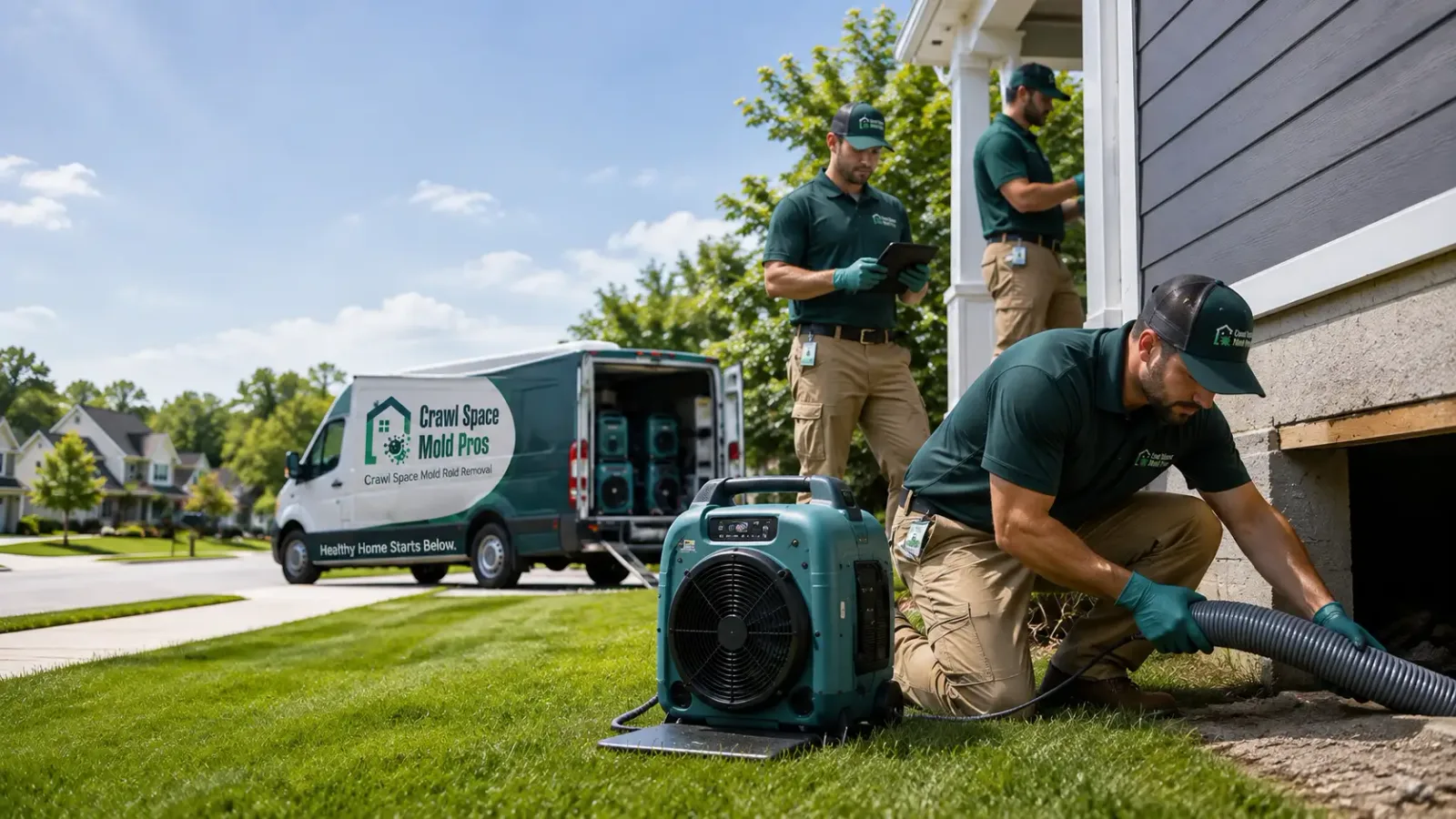 Crawl Space Mold Removal in Deer Island, OR